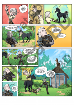 Planche humoristique The Witcher